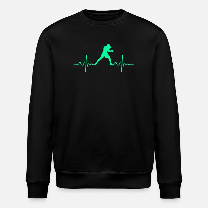 Boxen Boxen Herzschlag - Stanley/Stella Unisex Bio-Sweatshirt ROLLER - Schwarz