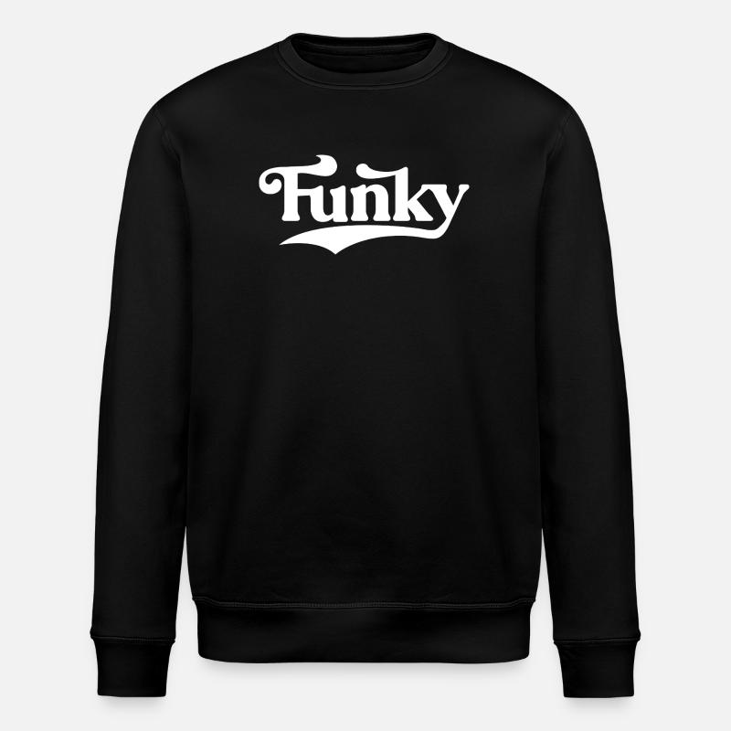 Logo rétro Funky Script - Sweat bio ROLLER Stanley/Stella Unisexe - noir