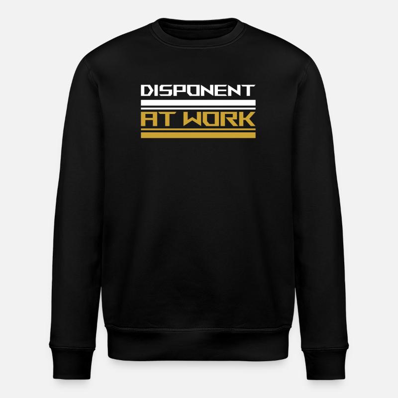 Disponent au travail blanc - Sweat bio ROLLER Stanley/Stella Unisexe - noir