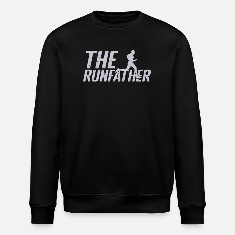 Marathon Runner The Runfather Running - Stanley/Stella ROLLER Unisex Organic Sweatshirt - black