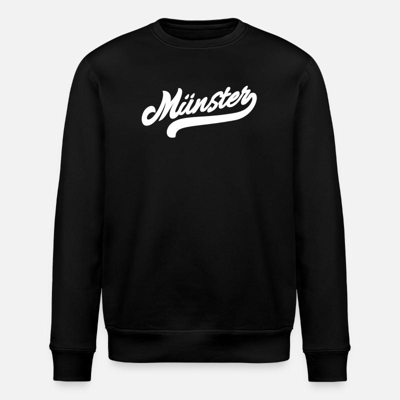 Münster Rétro - Sweat bio ROLLER Stanley/Stella Unisexe - noir
