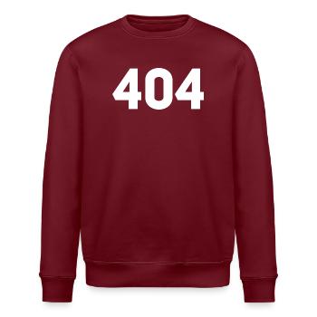 404 - Seite nicht gefunden - Stanley/Stella Unisex Bio-Sweatshirt ROLLER - Burgunderrot - Vorne - Nik (191cm)