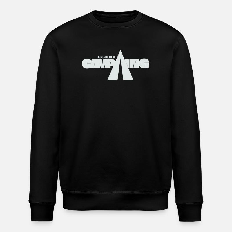 Adventure Camping - Stanley/Stella ROLLER Unisex Organic Sweatshirt - black