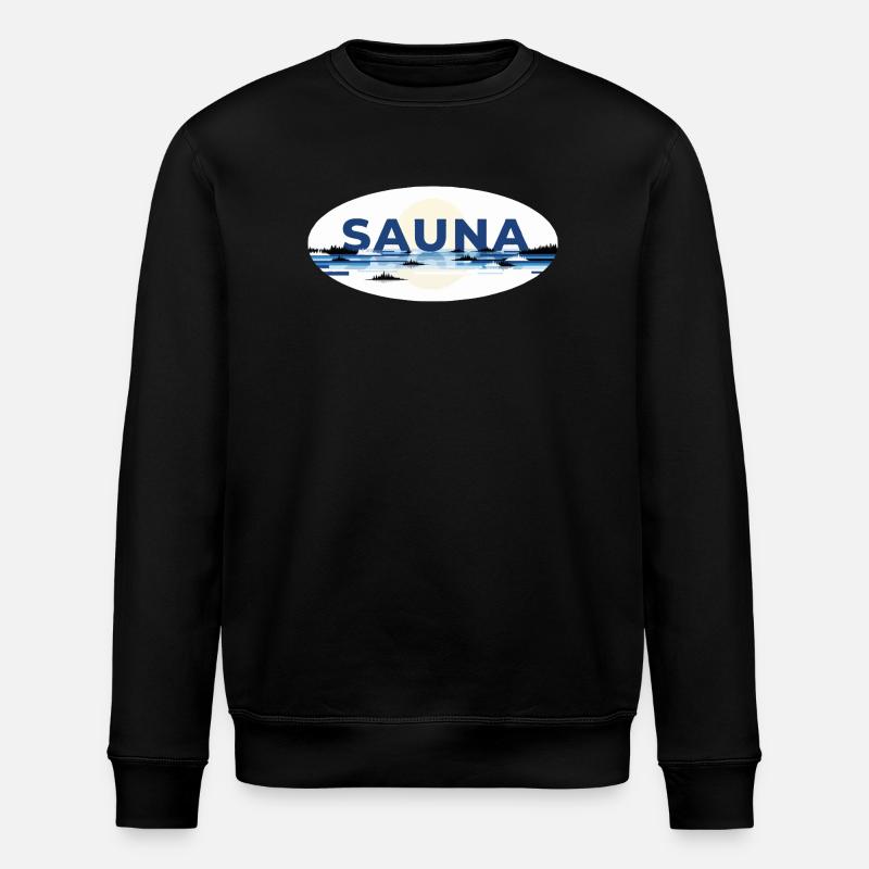 Sauna Finnland - Stanley/Stella Unisex Bio-Sweatshirt ROLLER - Schwarz