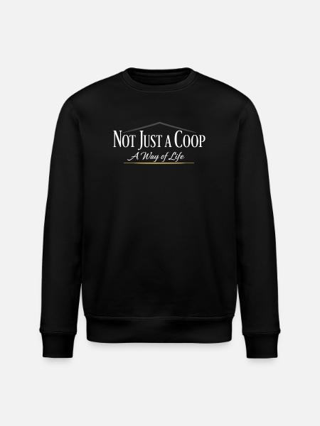 Chickens In The Garden Lifestyle Chicken - Stanley/Stella ROLLER Unisex Organic Sweatshirt - black