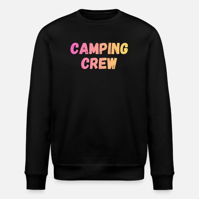 Camping Crew - Stanley/Stella ROLLER Unisex Organic Sweatshirt - black