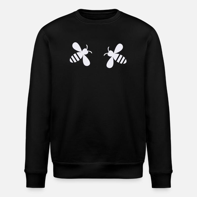 Bee Silhouettes - Stanley/Stella ROLLER Unisex Organic Sweatshirt - black