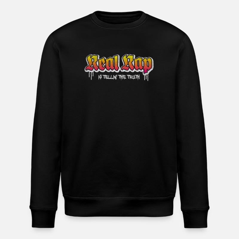 Real Rap - Stanley/Stella Unisex Bio-Sweatshirt ROLLER - Schwarz