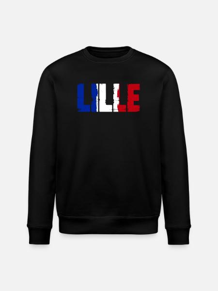 Lille Frankreich - Stanley/Stella Unisex Bio-Sweatshirt ROLLER - Schwarz
