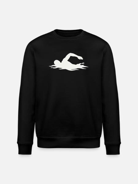 Silhouette de nageurs dans l’eau - Sweat bio ROLLER Stanley/Stella Unisexe - noir