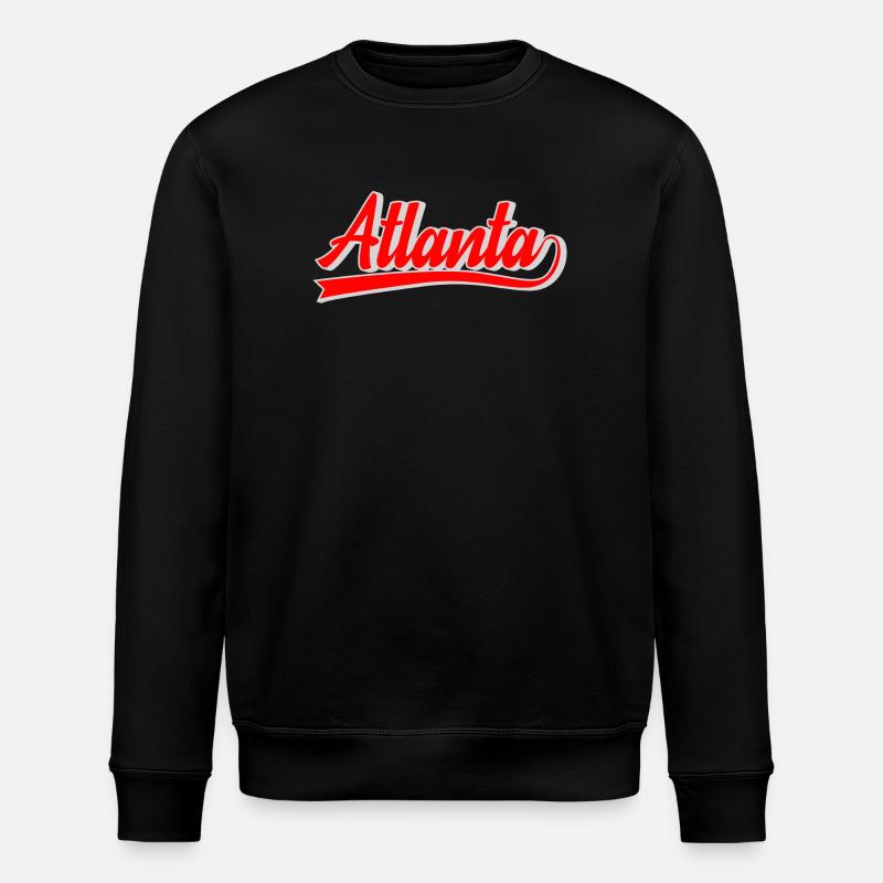 Atlanta Script Retro Logo - Stanley/Stella Unisex Bio-Sweatshirt ROLLER - Schwarz