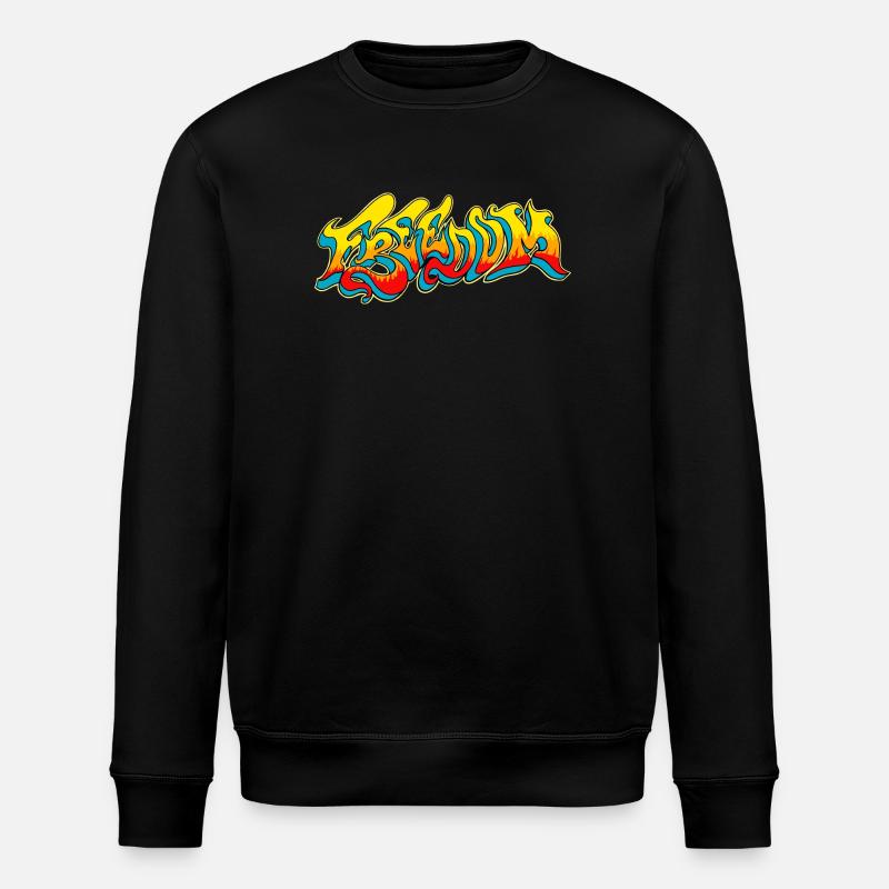 Freiheit - Stanley/Stella Unisex Bio-Sweatshirt ROLLER - Schwarz