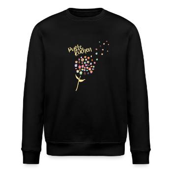 Pustekuchen Pusteblume Muffins Cupcakes Wortspiel - Stanley/Stella Unisex Bio-Sweatshirt ROLLER - Schwarz - Vorne - Nik (191cm)