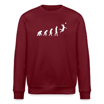 Evolution Volleyball - Stanley/Stella Unisex Bio-Sweatshirt ROLLER - Burgunderrot - Vorne - Nik (191cm)