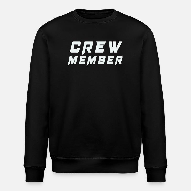 Crew Member Patch Tee - Stanley/Stella ROLLER Unisex Organic Sweatshirt - black