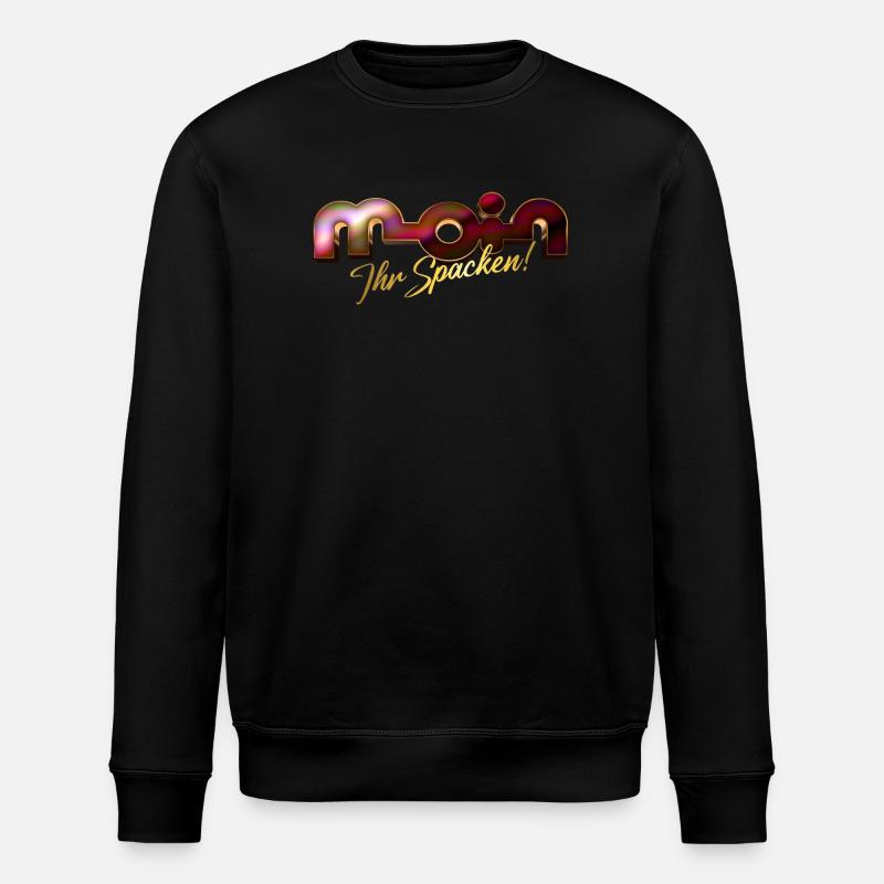 Moin ihr Spacken! - Stanley/Stella Unisex Bio-Sweatshirt ROLLER - Schwarz