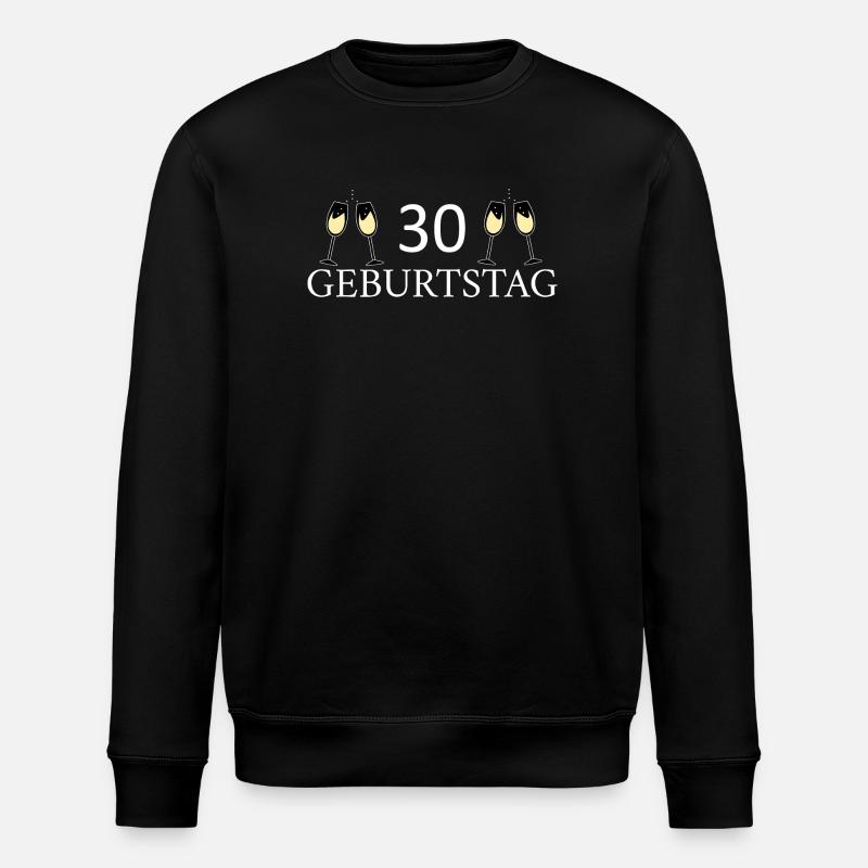 30th birthday 30 years - Stanley/Stella ROLLER Unisex Organic Sweatshirt - black