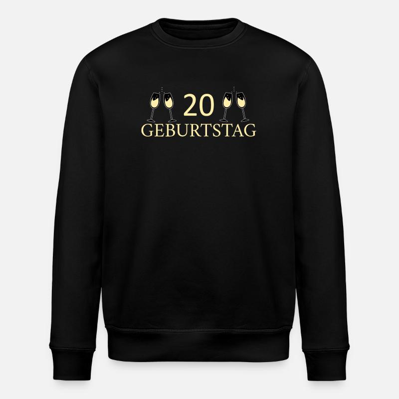 20th Birthday 20 Years Birthday - Stanley/Stella ROLLER Unisex Organic Sweatshirt - black