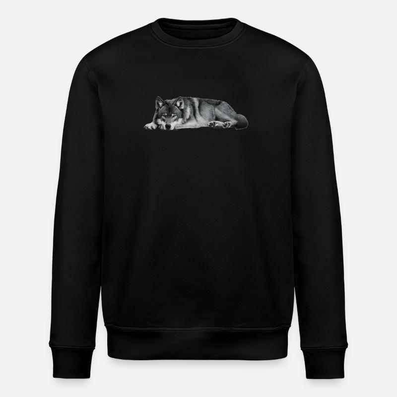 wolf - Stanley/Stella Unisex Bio-Sweatshirt ROLLER - Schwarz