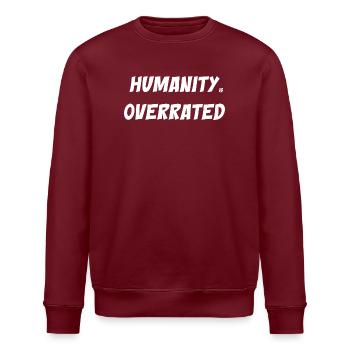 Humanity - Stanley/Stella ROLLER Unisex Organic Sweatshirt - burgundy - Front - Nik (191cm)