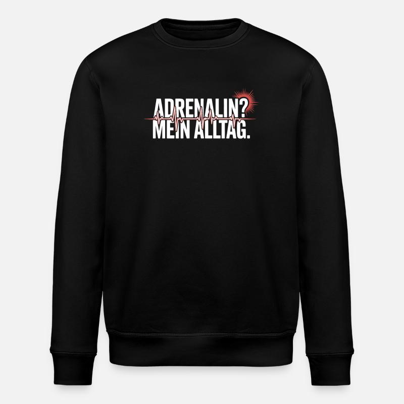 Rettungssanitäter Geschenk Krankenwagen Fahren - Stanley/Stella Unisex Bio-Sweatshirt ROLLER - Schwarz