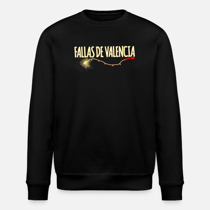 Fallas De Valencia Traca - Stanley/Stella Unisex Bio-Sweatshirt ROLLER - Schwarz