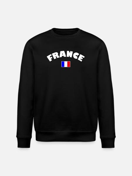 France drapeau français - Sweat bio ROLLER Stanley/Stella Unisexe - noir