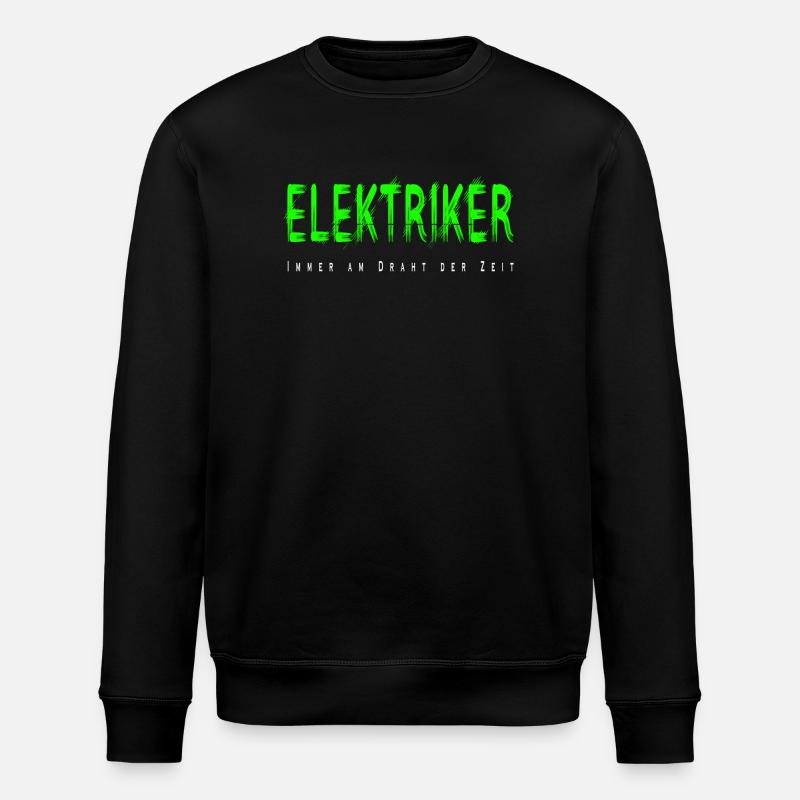 Elektriker Handwerker Design - Stanley/Stella Unisex Bio-Sweatshirt ROLLER - Schwarz