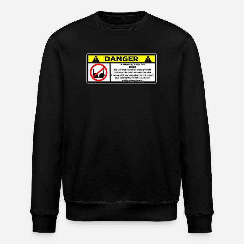 Danger Turbo - Stanley/Stella ROLLER Unisex Organic Sweatshirt - black