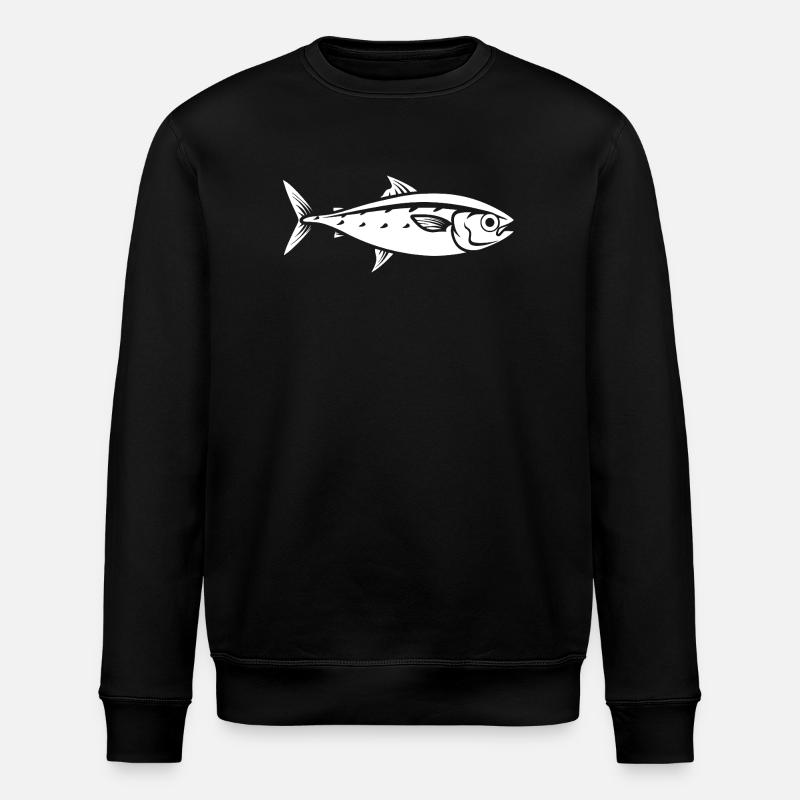 trout - Stanley/Stella ROLLER Unisex Organic Sweatshirt - black