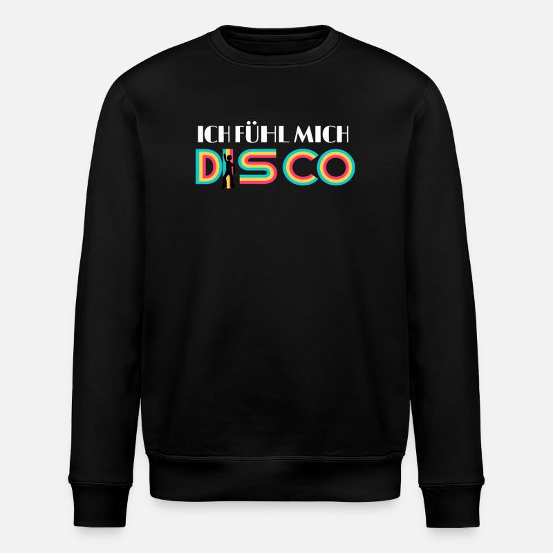 ICH FÜHL MICH DISCO - Stanley/Stella Unisex Bio-Sweatshirt ROLLER - Schwarz