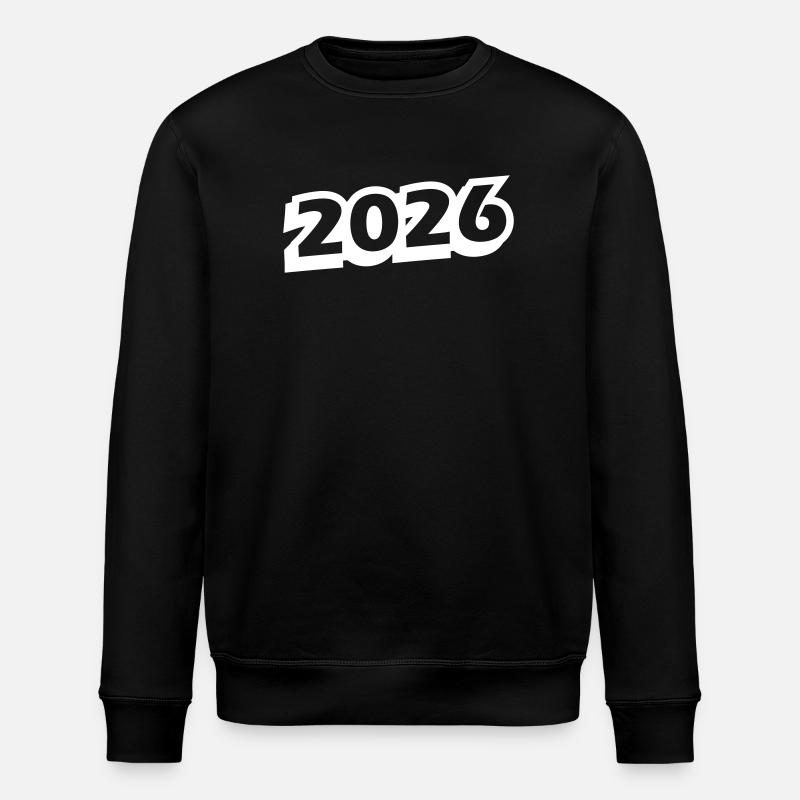 2026 Jahr - Stanley/Stella Unisex Bio-Sweatshirt ROLLER - Schwarz