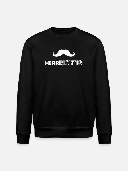 I'm a man - Stanley/Stella ROLLER Unisex Organic Sweatshirt - black