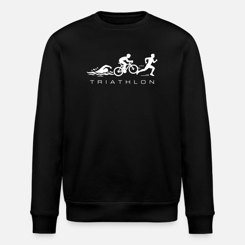 Triathlon Sport Triathlet - Stanley/Stella Unisex Bio-Sweatshirt ROLLER - Schwarz