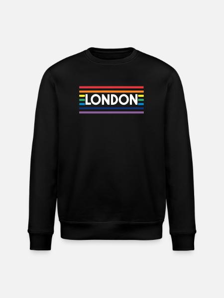 LONDON Urban Rainbow - Stanley/Stella ROLLER Unisex Organic Sweatshirt - black