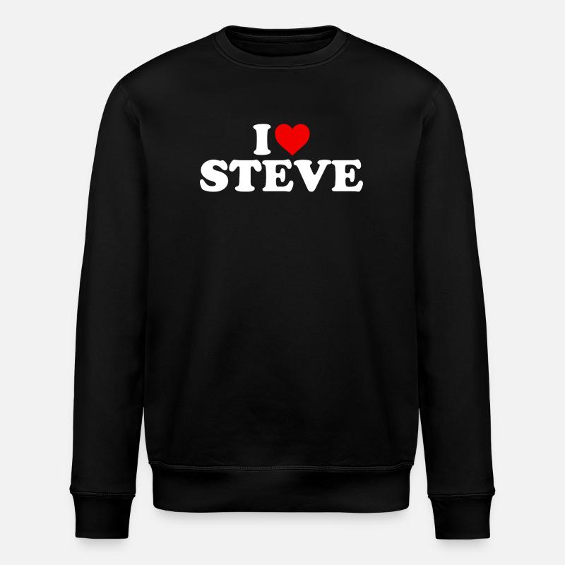 J’aime Steve - Sweat bio ROLLER Stanley/Stella Unisexe - noir