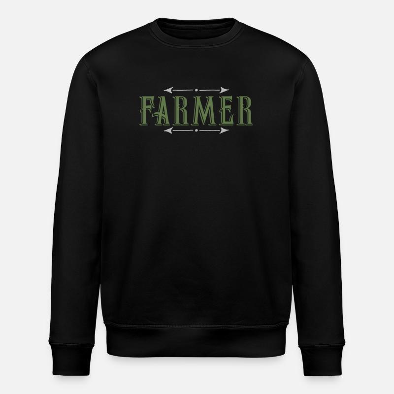 farmer - Stanley/Stella ROLLER Unisex Organic Sweatshirt - black