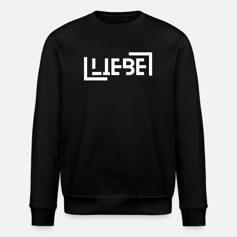 Liebe - Stanley/Stella Unisex Bio-Sweatshirt ROLLER - Schwarz