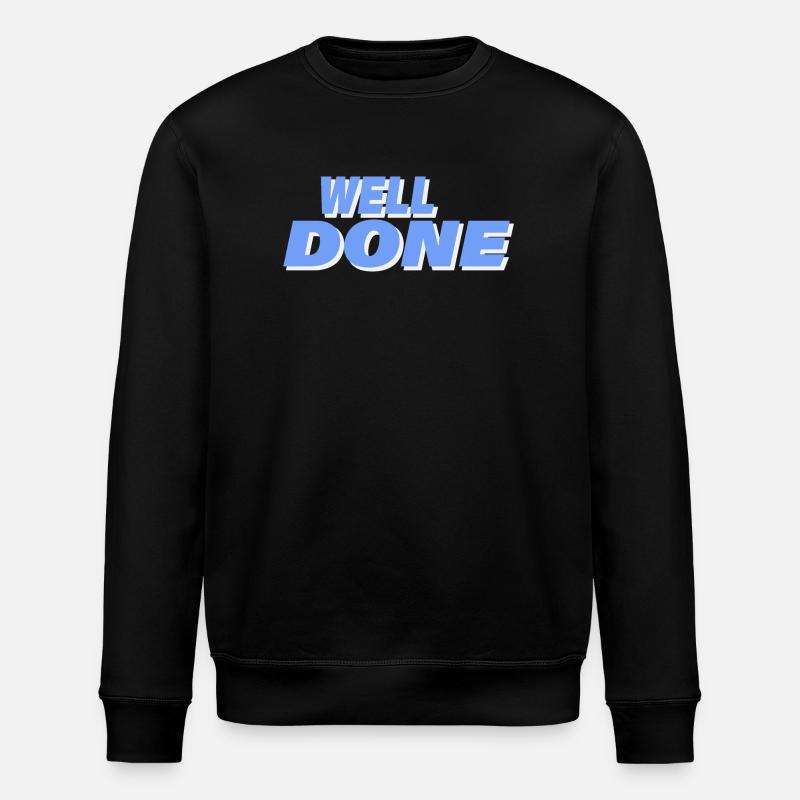WELL DONE - Stanley/Stella Unisex Bio-Sweatshirt ROLLER - Schwarz