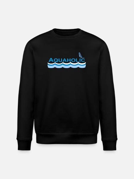 AQUAHOLIC - Stanley/Stella ROLLER Unisex Organic Sweatshirt - black