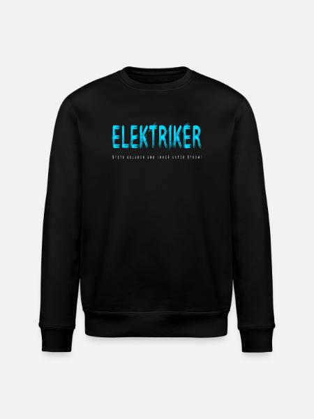 Elektriker Handwerker Design - Stanley/Stella Unisex Bio-Sweatshirt ROLLER - Schwarz