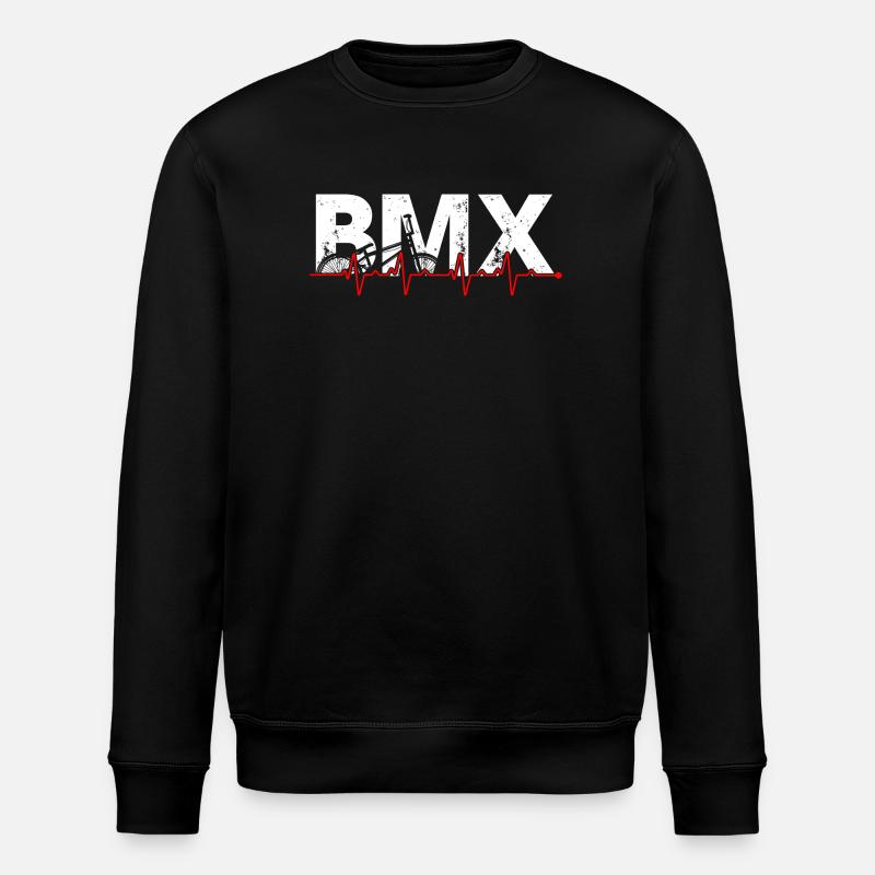 T-shirt BMX Pulse Graphic - Sweat bio ROLLER Stanley/Stella Unisexe - noir