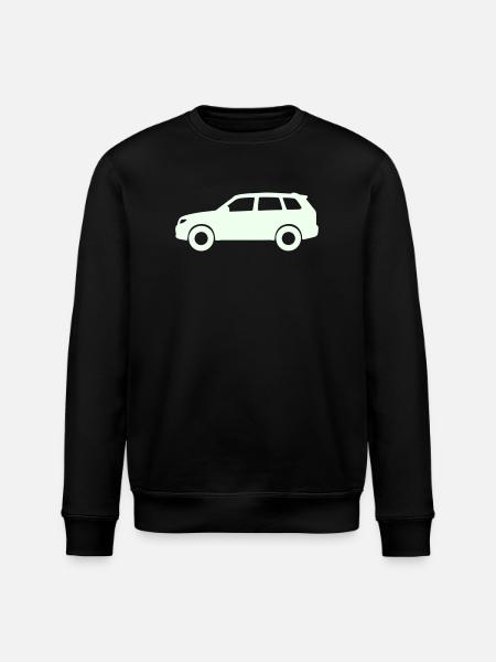 Silhouette de voiture pastel - Sweat bio ROLLER Stanley/Stella Unisexe - noir
