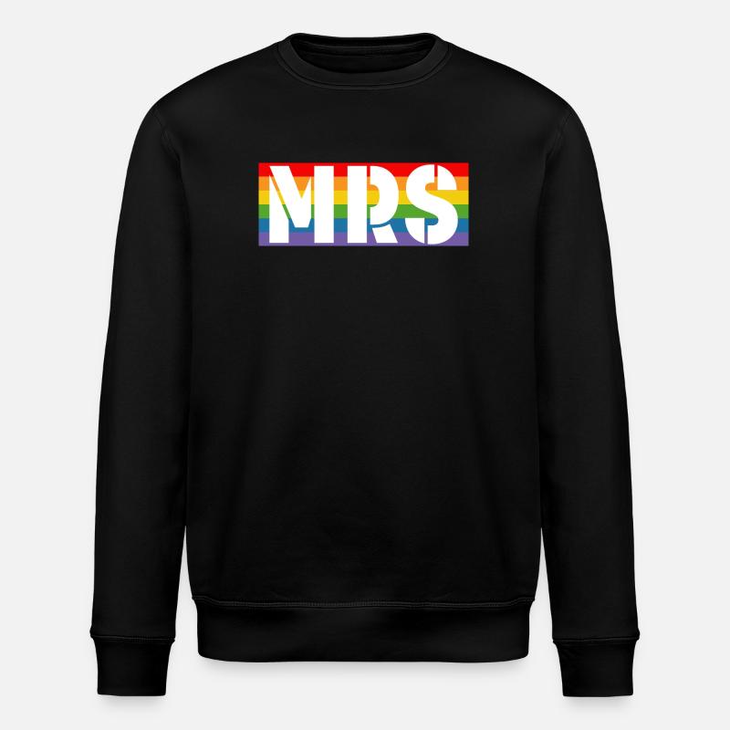 Rainbow shirt MRS - Stanley/Stella ROLLER Unisex Organic Sweatshirt - black