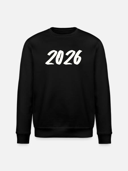 Year 2026 Brushstroke - Stanley/Stella ROLLER Unisex Organic Sweatshirt - black