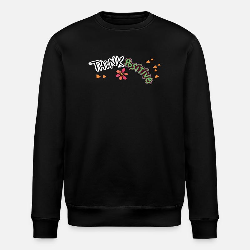 Think Positive  - Stanley/Stella Unisex Bio-Sweatshirt ROLLER - Schwarz