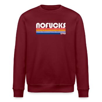 Conception de t-shirt rétro dégradé arc-en-ciel - Sweat bio ROLLER Stanley/Stella Unisexe - bordeaux - Devant - Nik (191cm)