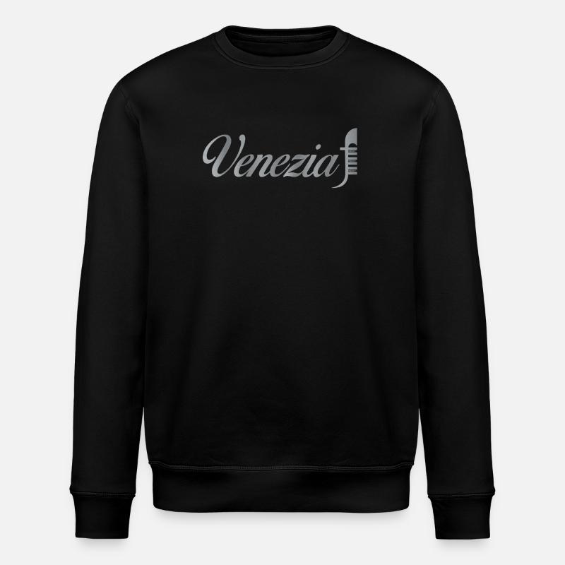 Venezia Schriftzug Metallic - Stanley/Stella Unisex Bio-Sweatshirt ROLLER - Schwarz