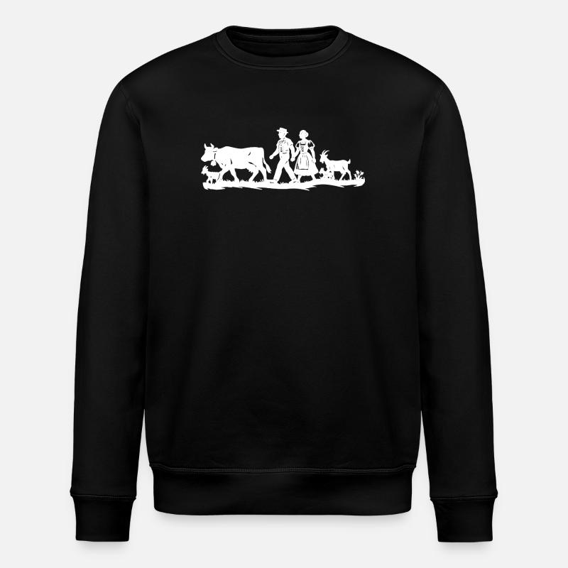 Alpaufzug_1_white - Sweat bio ROLLER Stanley/Stella Unisexe - noir