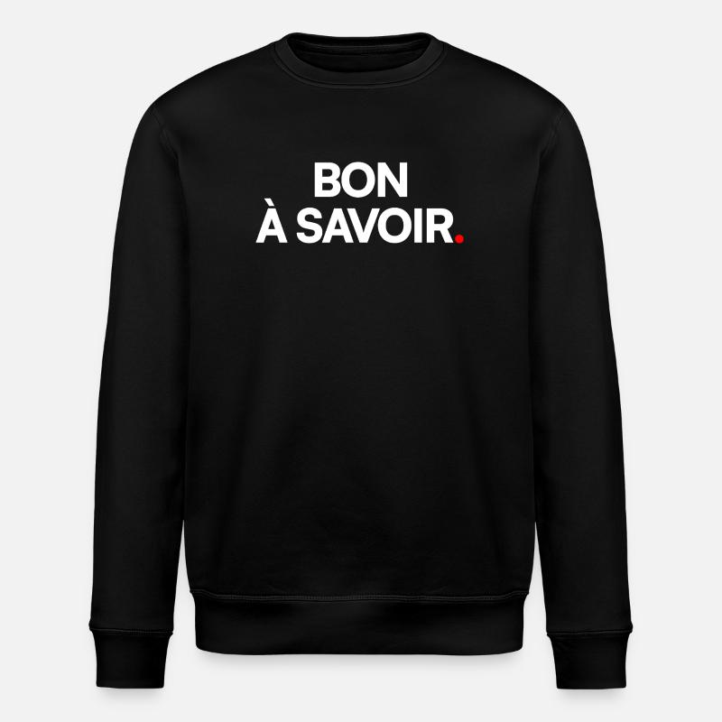 Bon à savoir - Sweat bio ROLLER Stanley/Stella Unisexe - noir